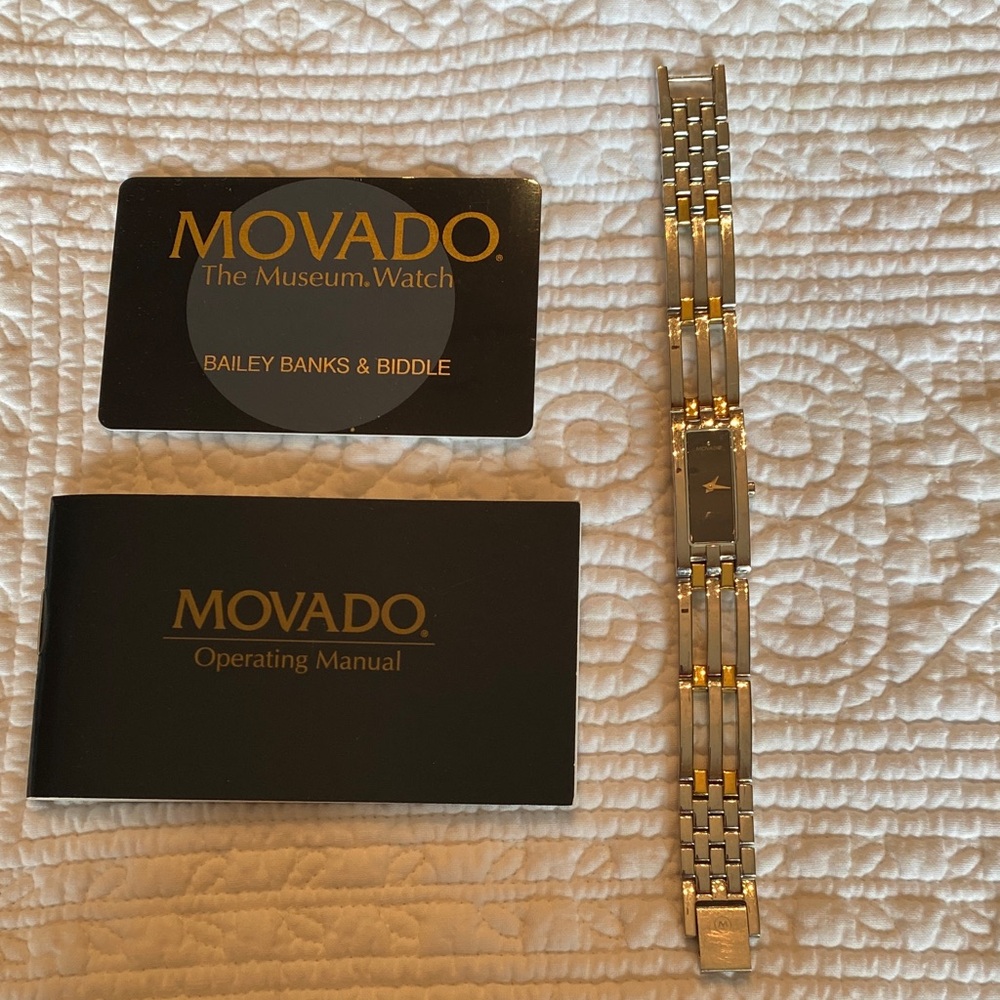 Movado Gold and Silver Bracelet Watch